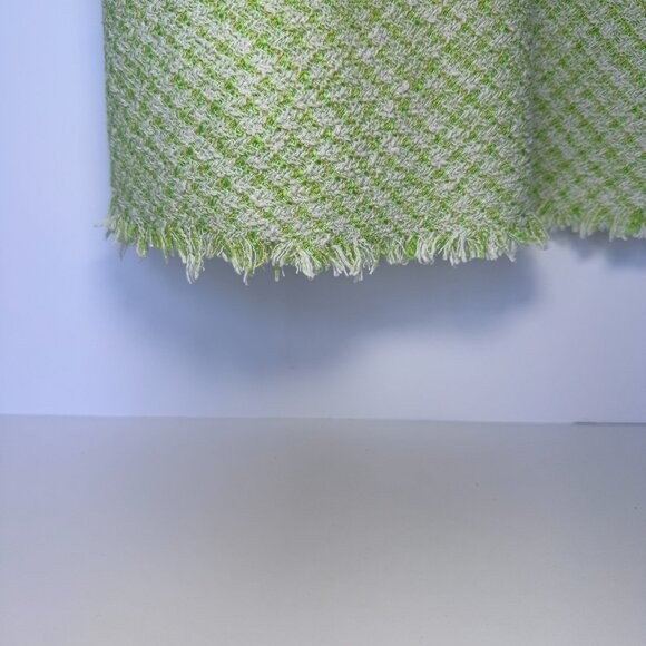 Zara Girls Sleeveless Dress Size 7, Green, Frayed Texture, Spring Dress - Picture 5 of 11